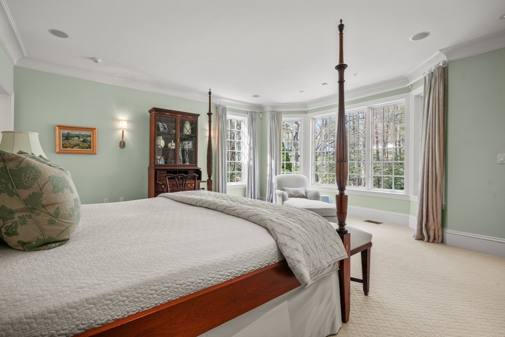 1 Old Farm Road Wellesley, MA 02481 - Photo 29 of 41 a bedroom with a large bed and a window