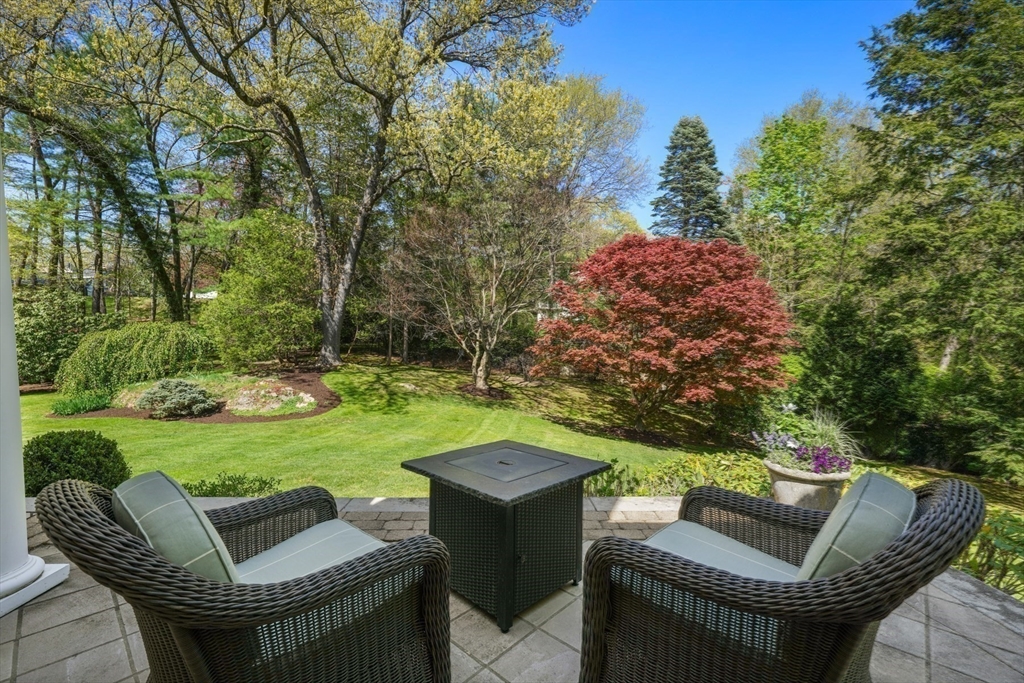 1 Old Farm Road Wellesley, MA 02481 - Photo 38 of 41 a view of a yard with furniture