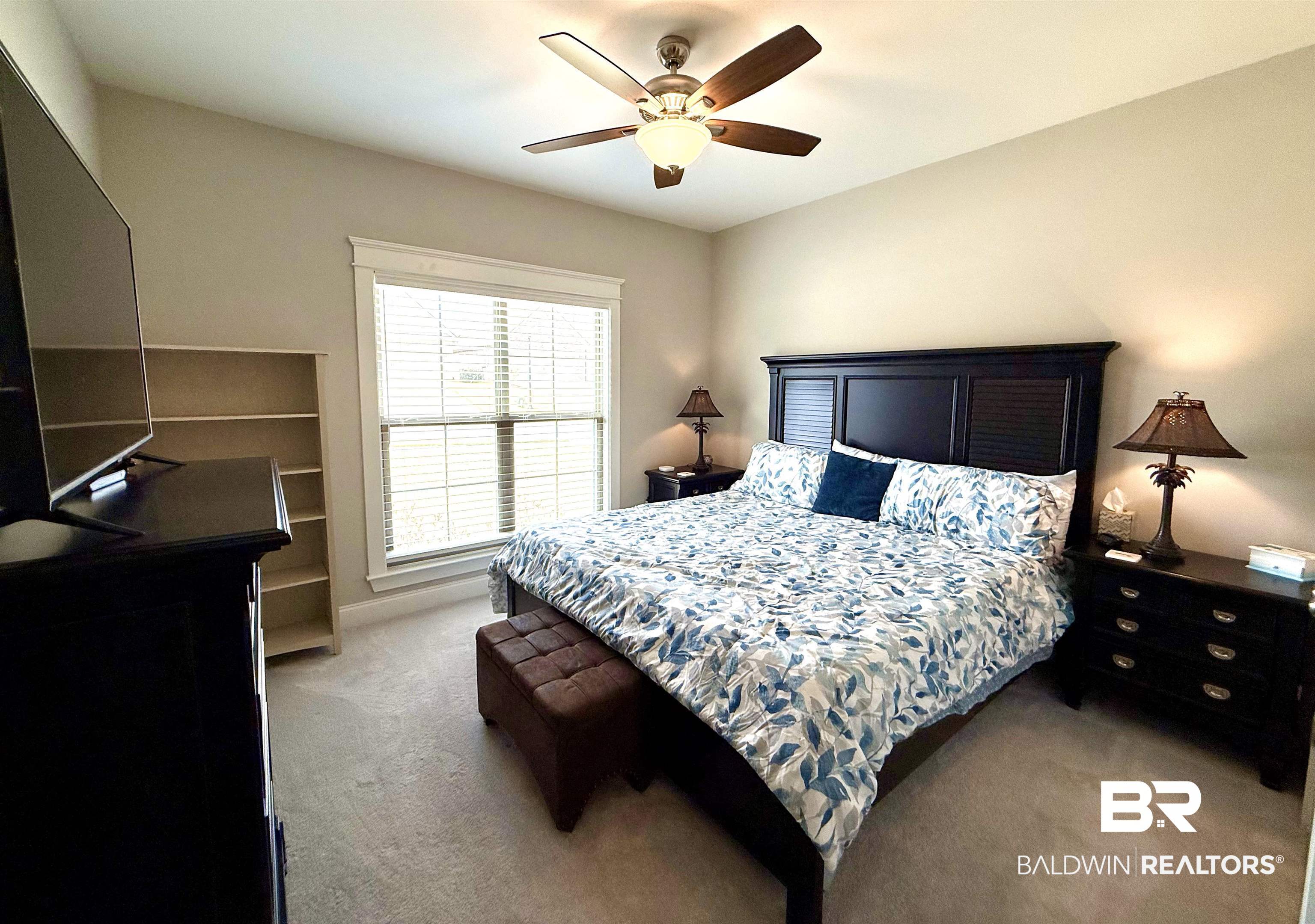 31748 Canopy Loop Spanish Fort, AL 36527 - Photo 14 of 22 Bedroom featuring ceiling fan and light carpet