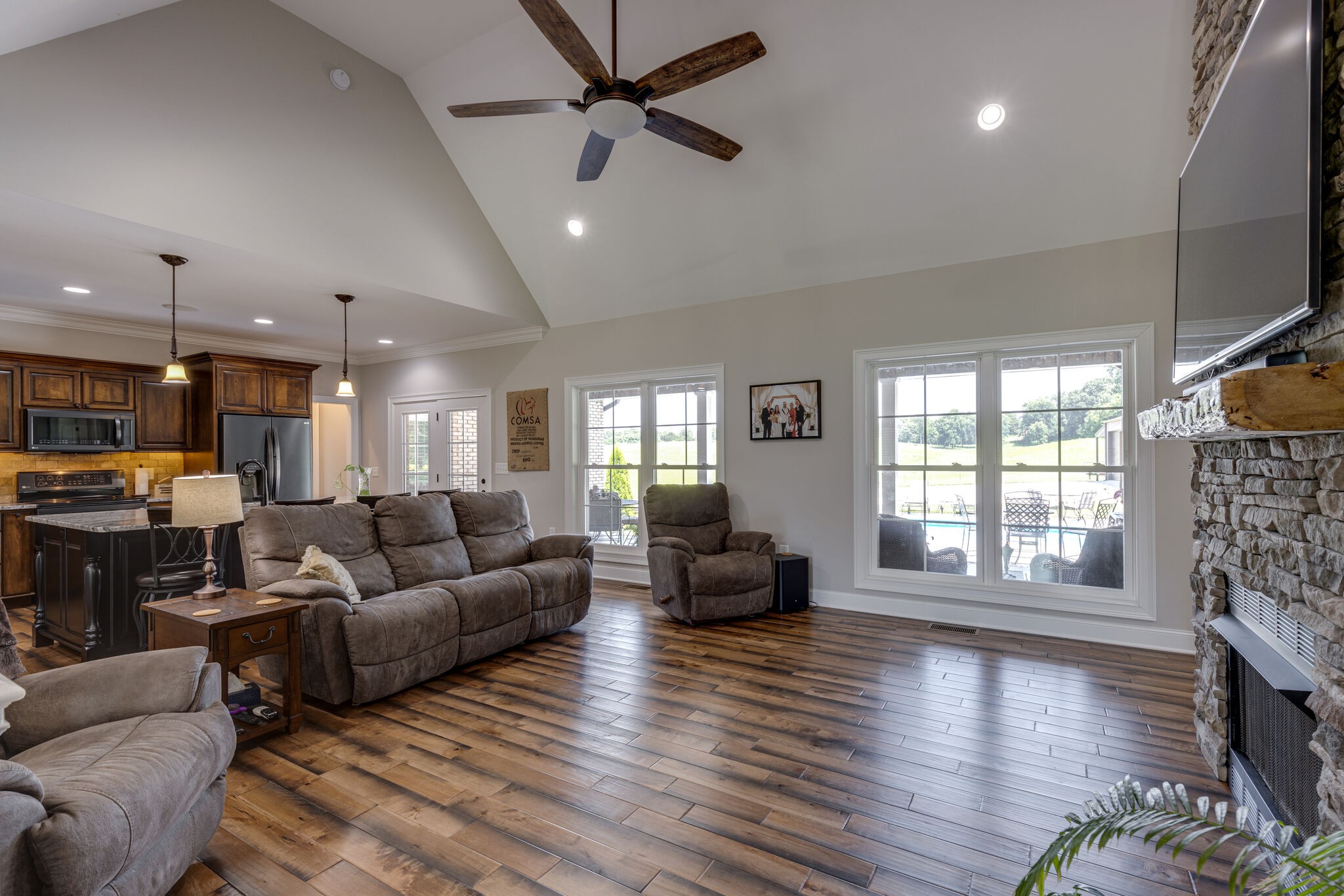 3165 Les Chappell Road Spring Hill, TN 37174 - Photo 9 of 70 a living room with furniture window and wooden floor