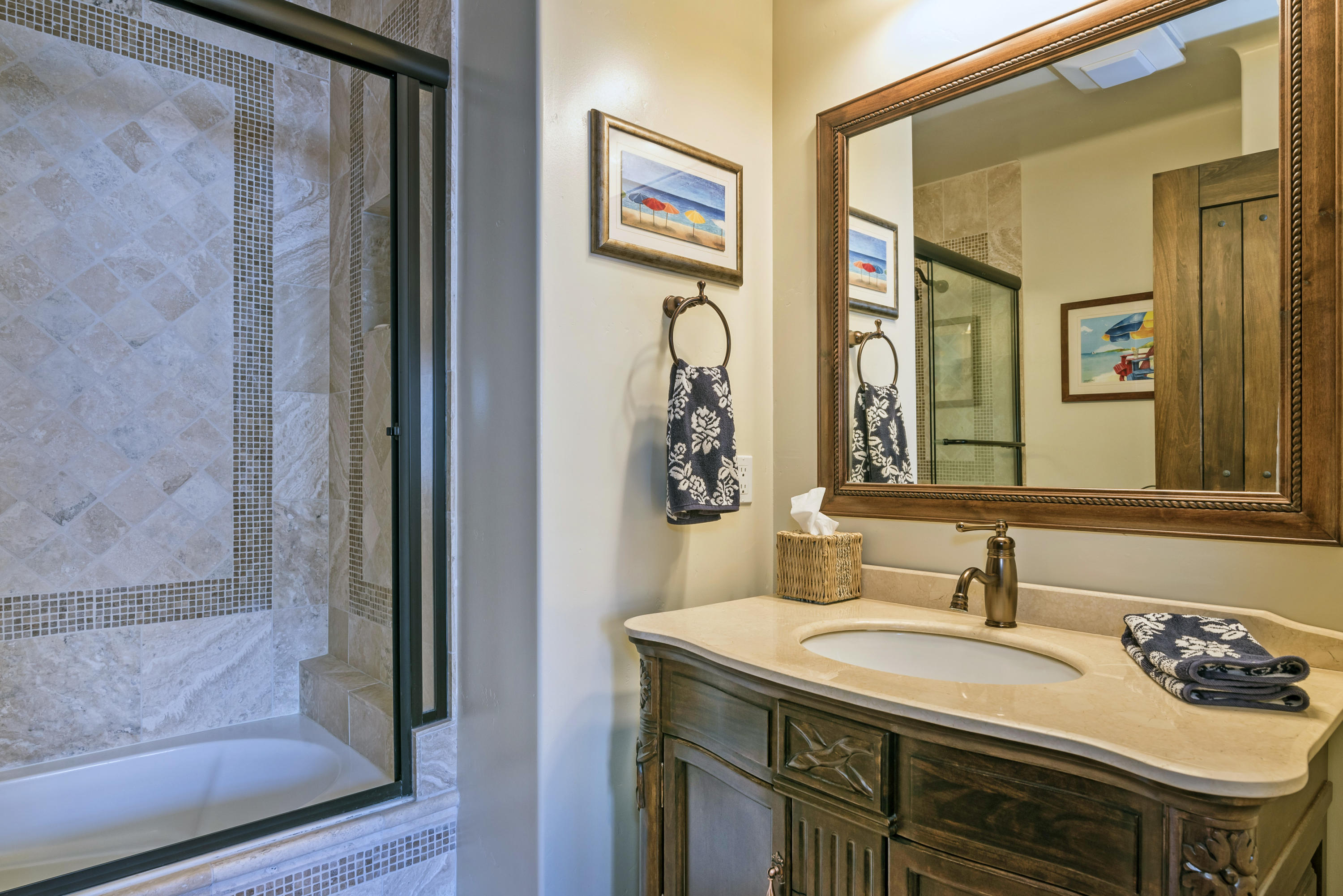 4004 Via Lucero, Unit 7 Santa Barbara, CA 93110 - Photo 9 of 14 a bathroom with a sink and a mirror