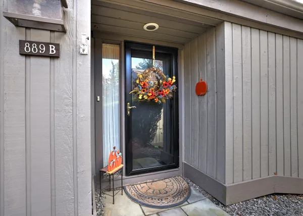 a view of an entryway door of the house