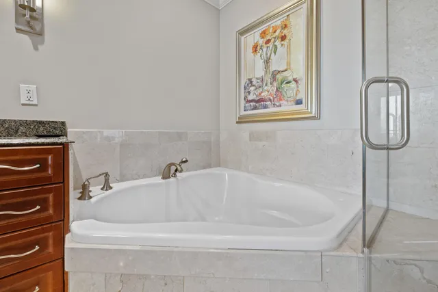 a view of balcony with furniture