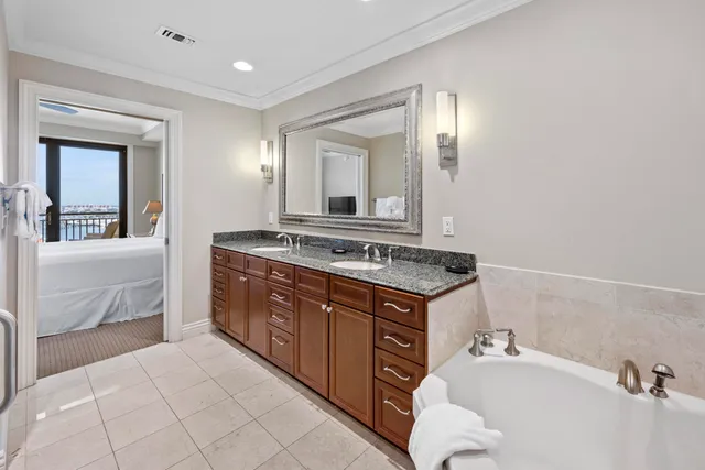 a front view of a building with street view