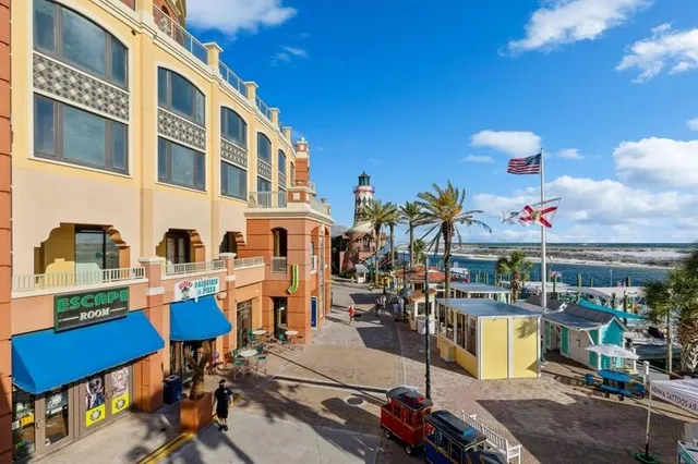 a front view of a building