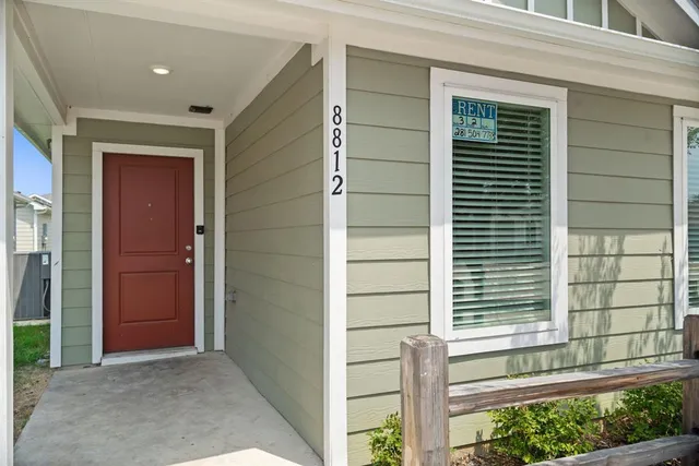 a view of front door