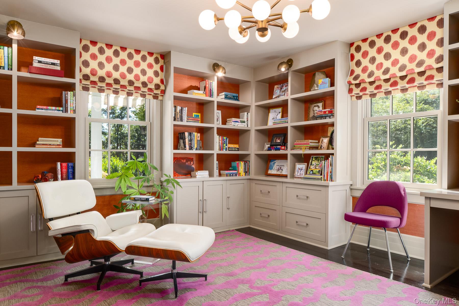 71 Havemeyer Road Irvington, NY 10533 - Photo 18 of 38 a workspace with furniture and a bookshelf