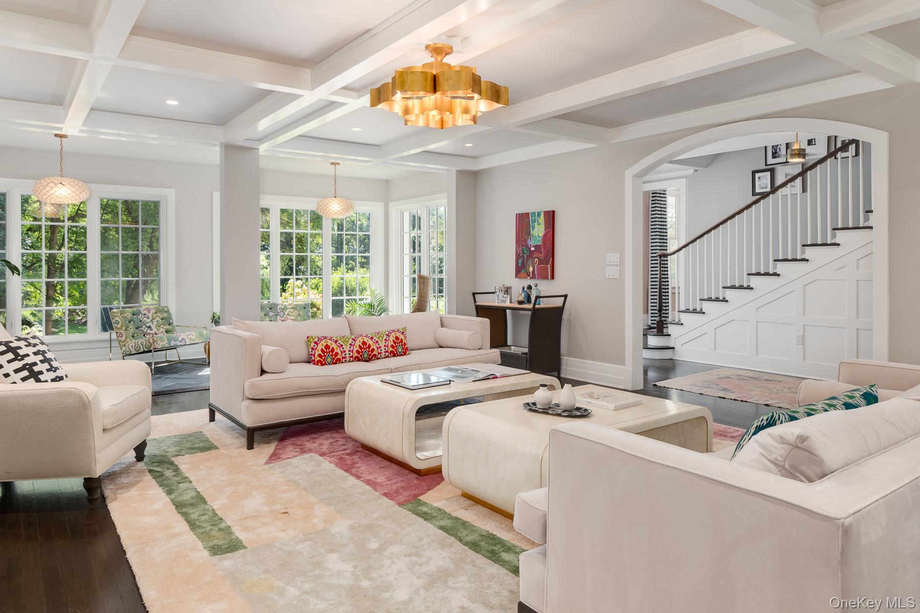 71 Havemeyer Road Irvington, NY 10533 - Photo 6 of 38 a living room with furniture and a large window
