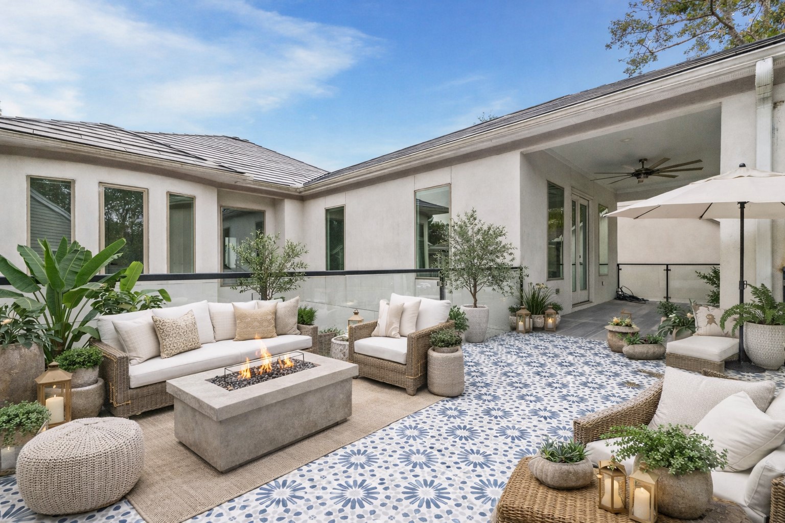 3735 University Boulevard Houston, TX 77005 - Photo 13 of 18 a living room with furniture and a potted plant