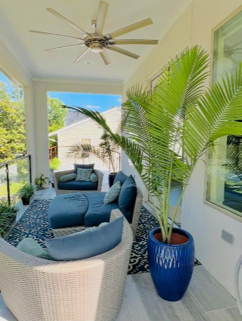 3735 University Boulevard Houston, TX 77005 - Photo 16 of 18 a living room with furniture a potted plant and a rug