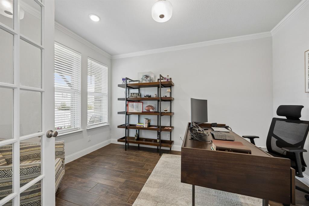 15804 Shasta Daisy Road Frisco, TX 75035 - Photo 5 of 36 Private office with French doors just off of entry.