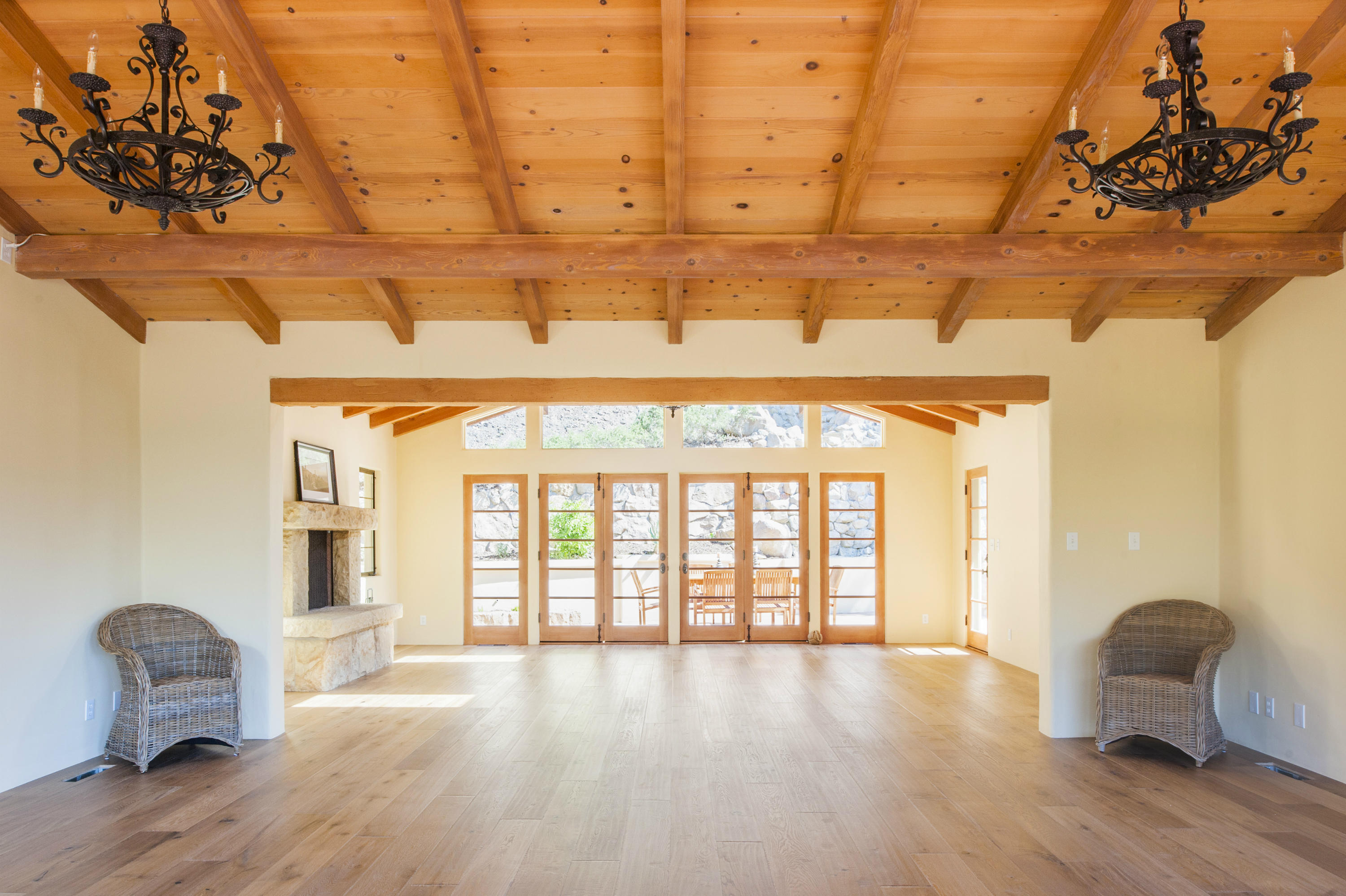 398 Mountain Drive Santa Barbara, CA 93103 - Photo 3 of 28 a view of a livingroom with furniture and wooden floor