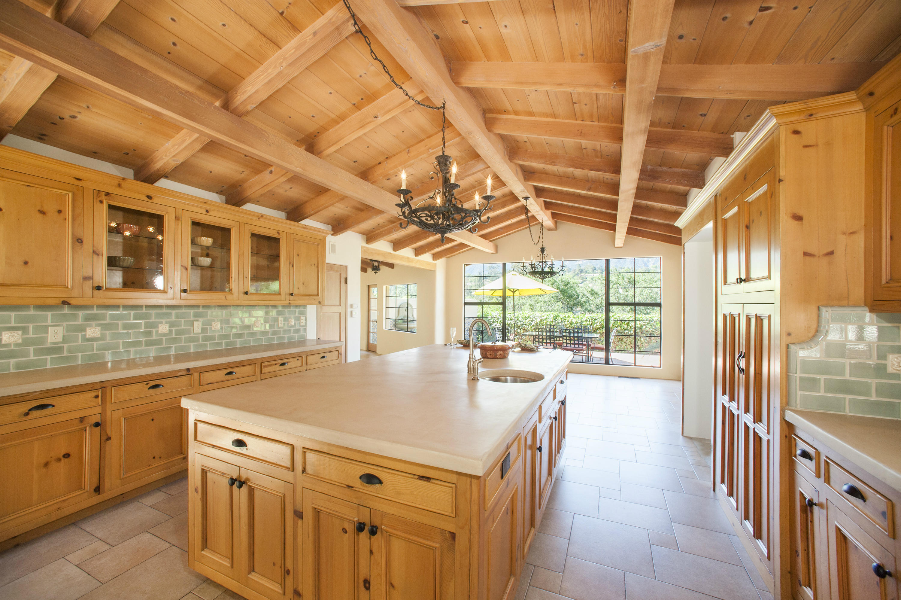398 Mountain Drive Santa Barbara, CA 93103 - Photo 7 of 28 a kitchen with a stove and a sink