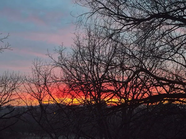a view of an outdoor space and mountain view