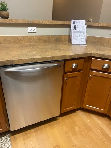 a close view of washer and dryer