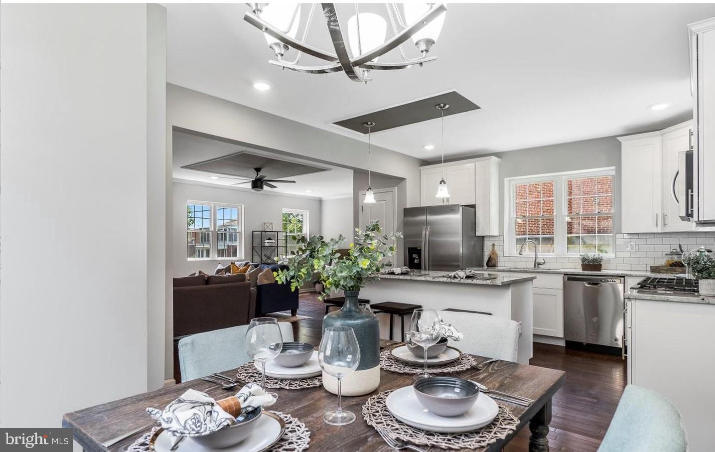 3400 Dennlyn Road Baltimore, MD 21215 - Photo 15 of 32 Modern kitchen with inviting dining area.