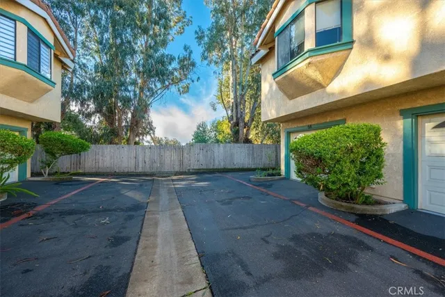 a backyard of a house