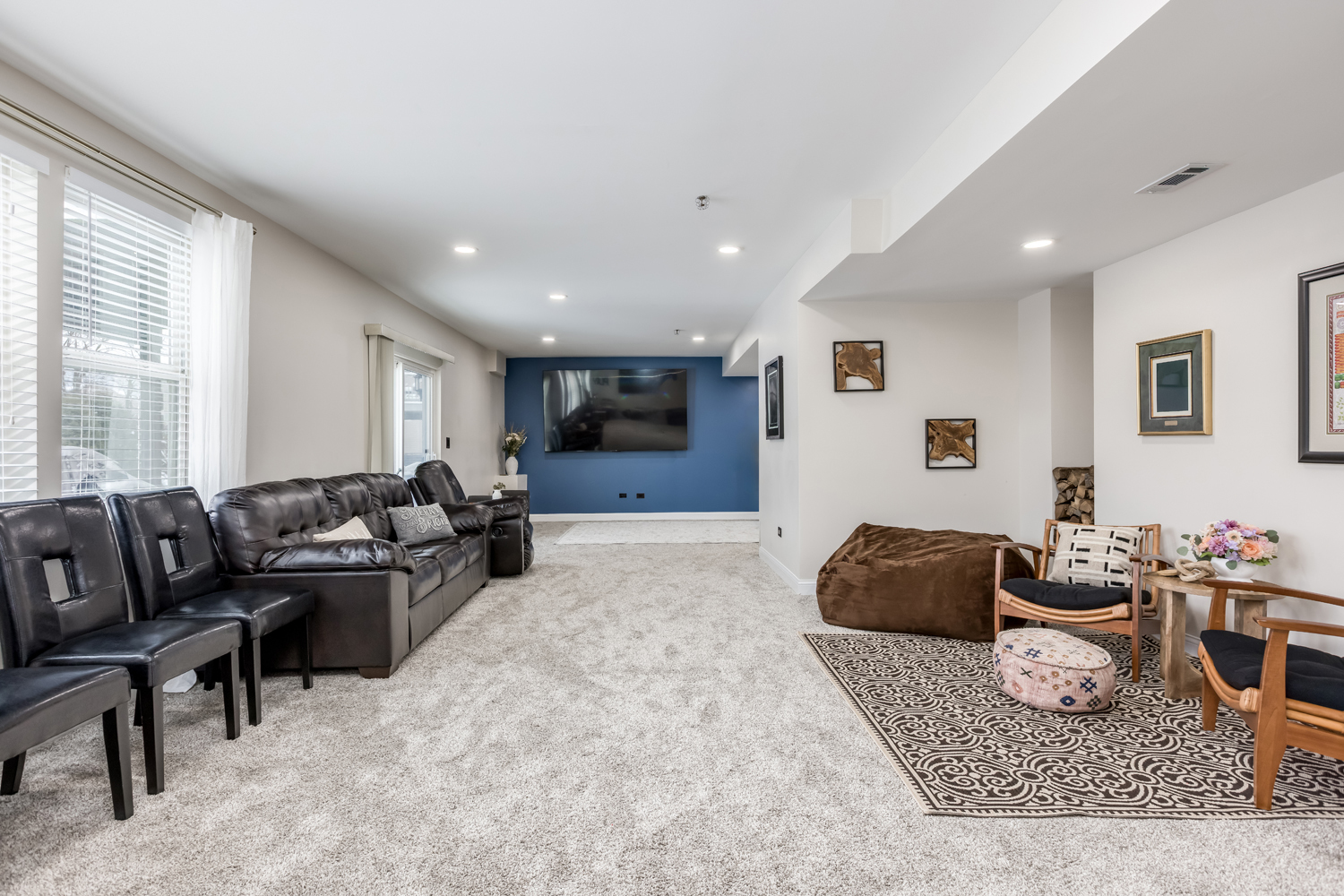 908 Blue Ridge Drive Streamwood, IL 60107 - Photo 44 of 48 a living room with furniture and wooden floor