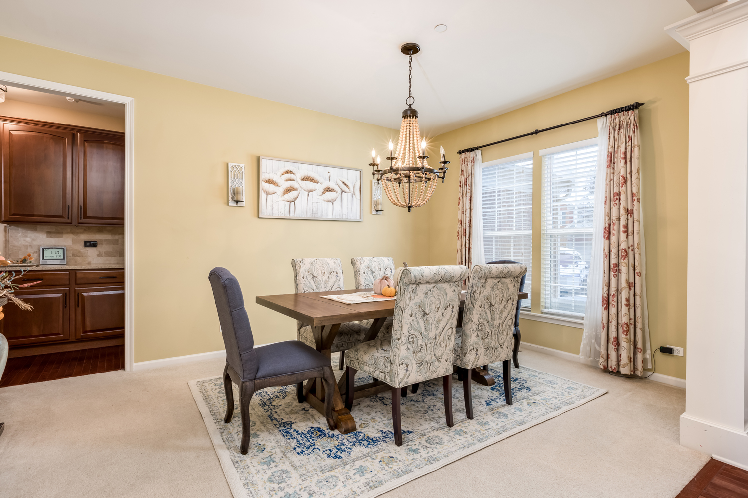 908 Blue Ridge Drive Streamwood, IL 60107 - Photo 5 of 48 a view of a dining room with furniture window and outside view