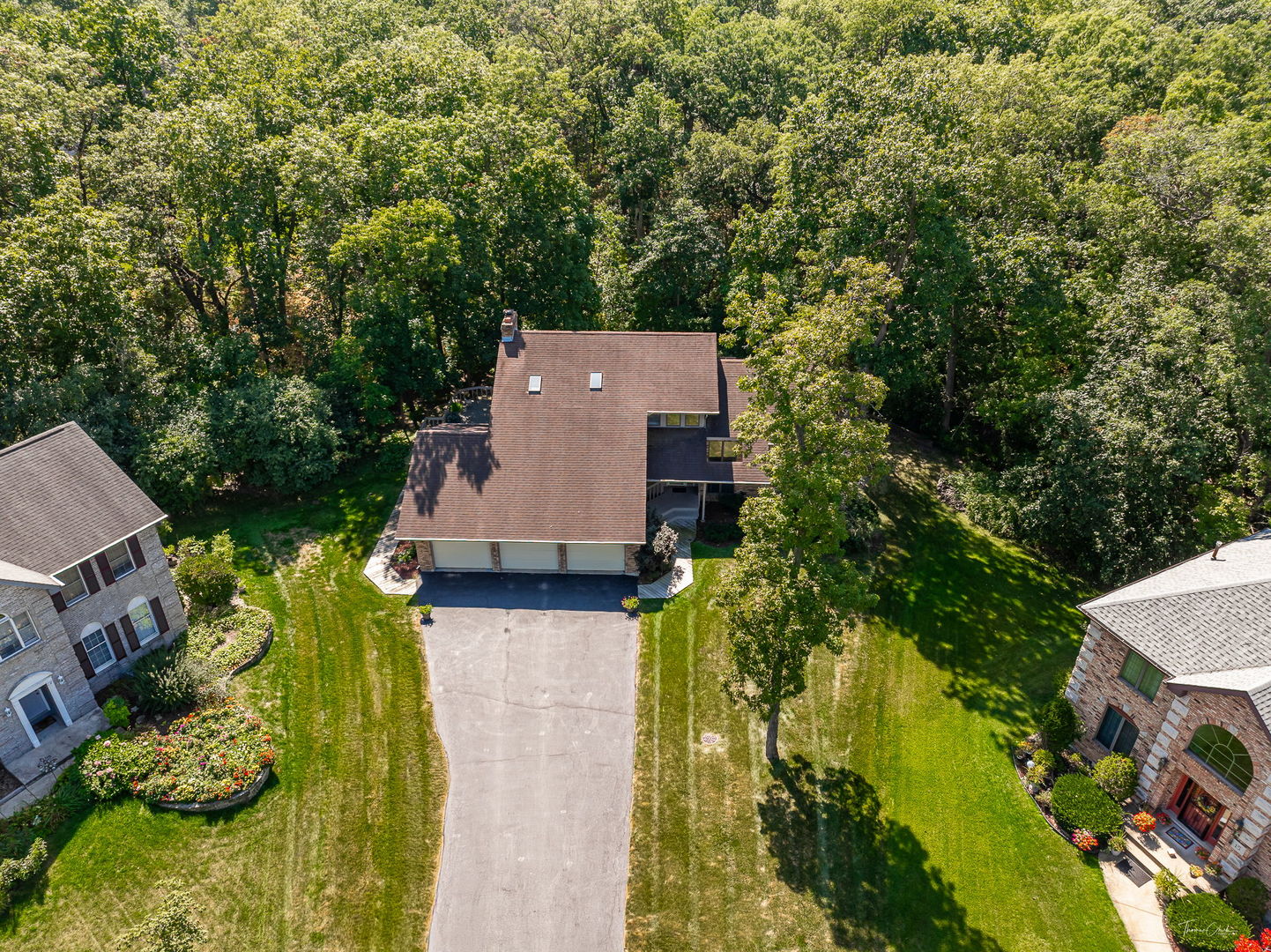 20 Geneva Court Crete, IL 60417 - Photo 3 of 34 an aerial view of a house with a yard basket ball court and outdoor seating