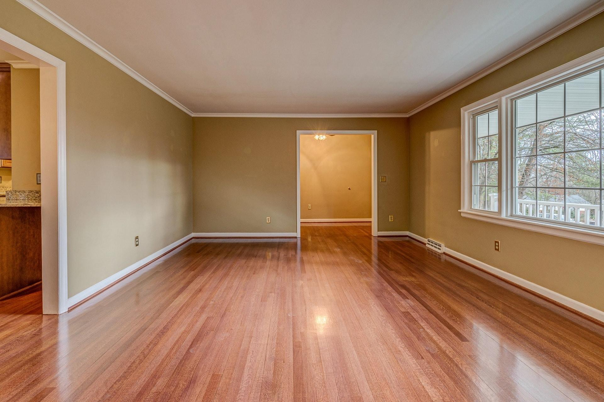 3586 Forester Road Southwest Roanoke, VA 24018 - Photo 9 of 51 wooden floor in an empty room with a window
