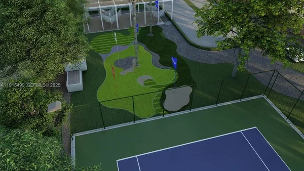 a view of a tennis court