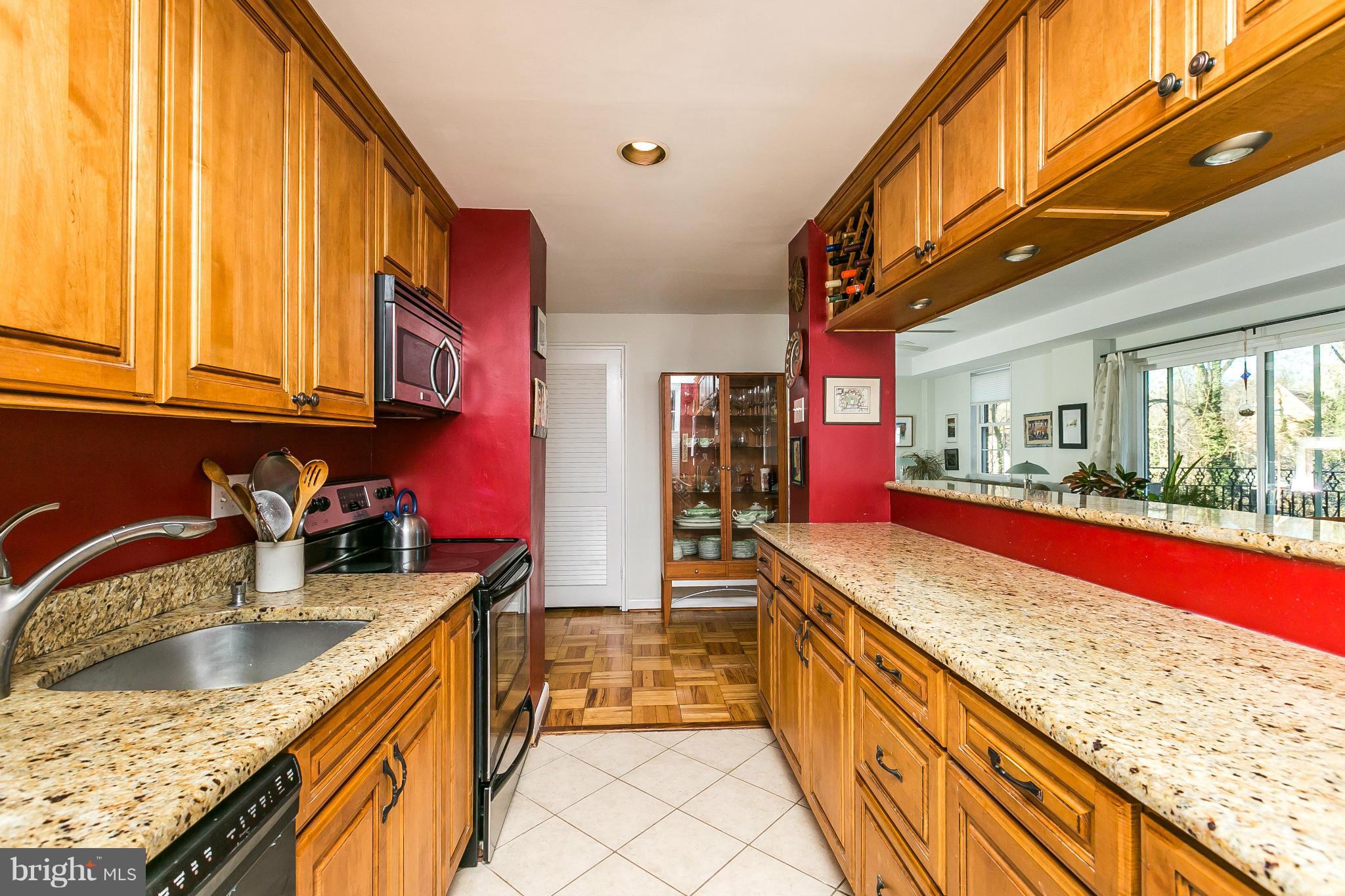 310 Ridgemede Road, Unit 107 Baltimore, MD 21210 - Photo 13 of 28 a kitchen with stainless steel appliances granite countertop a sink and cabinets