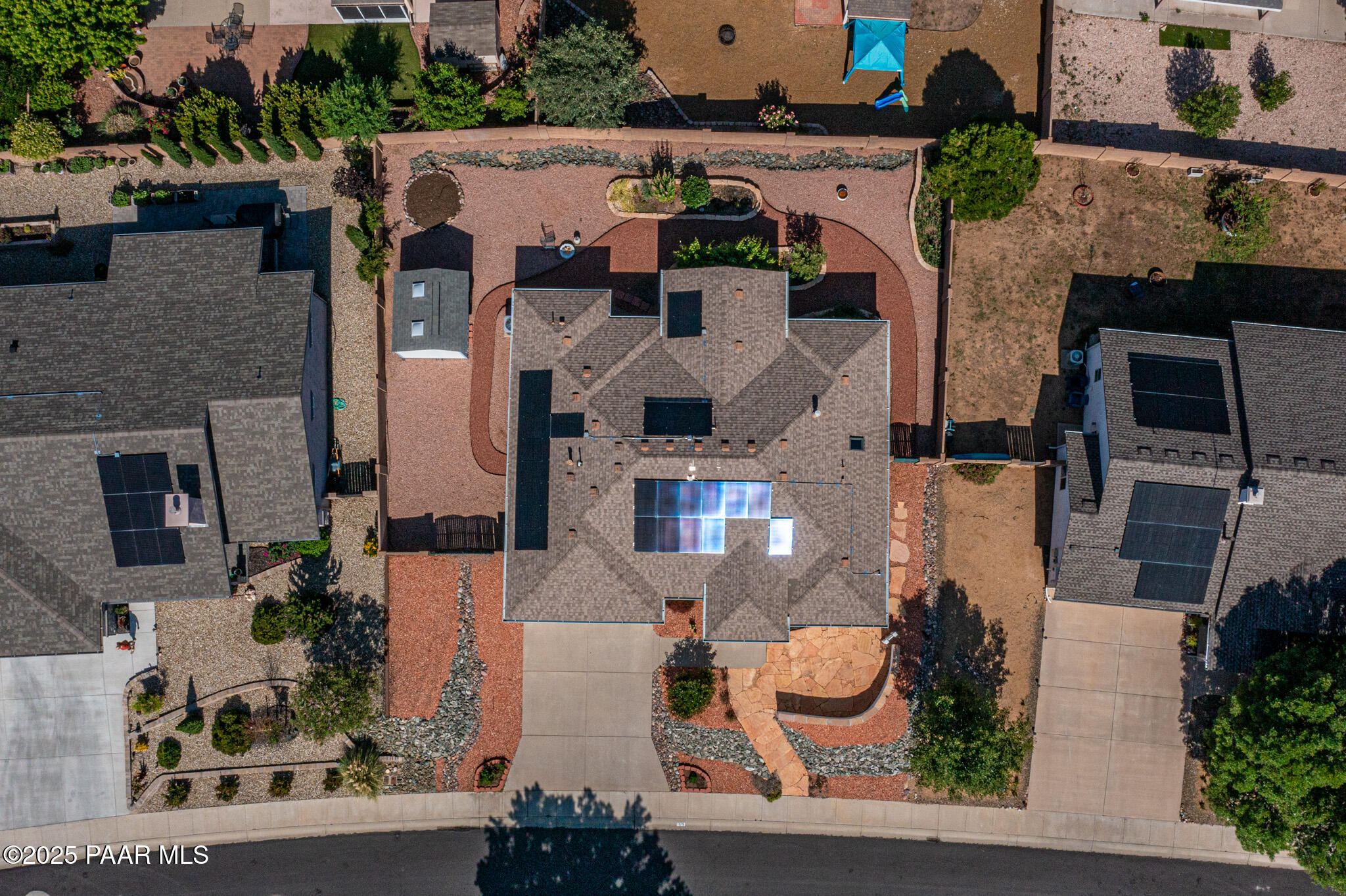 7075 Horizon Way Prescott Valley, AZ 86315 - Photo 42 of 44 an aerial view of multiple houses with outdoor space