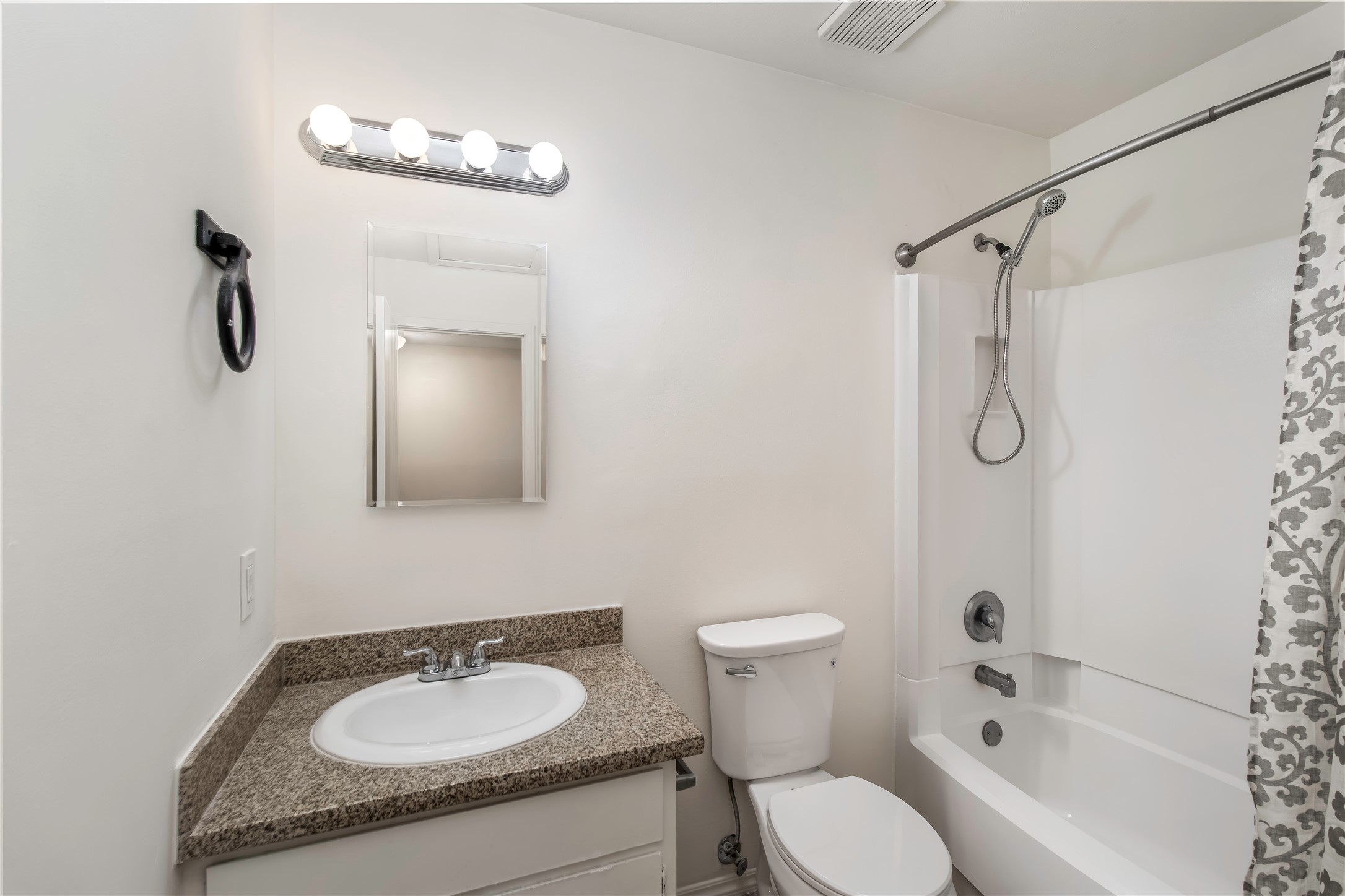 6 Red Deer Lane Spring, TX 77380 - Photo 16 of 24 a bathroom with a granite countertop sink toilet and shower