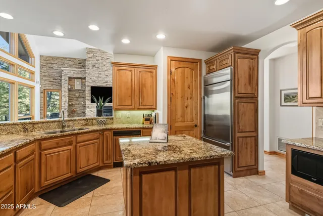 a view of a bench in the roof deck