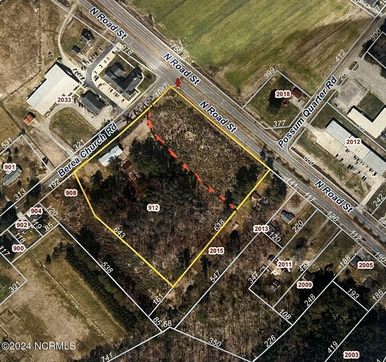 912 Berea Church Road Elizabeth City, NC 27909 - Photo 4 of 4 Approximate portion to be sold