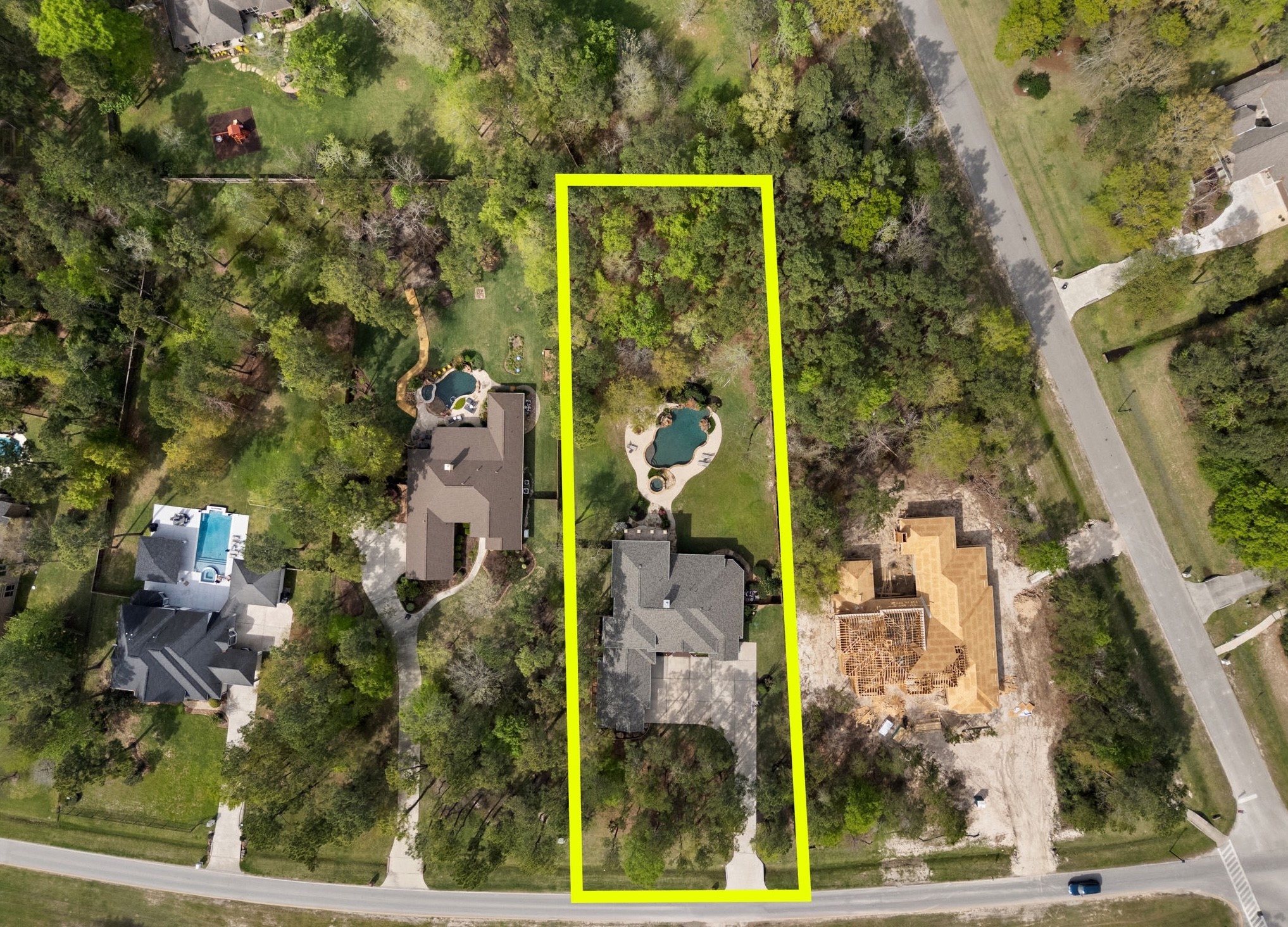3907 Rayford Road Spring, TX 77386 - Photo 34 of 38 Outlined for clarity, this 1+ acre homesite offers exceptional privacy and a heavily wooded backdrop. Convenient access in/out of neighborhood and in close proximity to schools, shopping, and 99/I45/Hardy/I69!