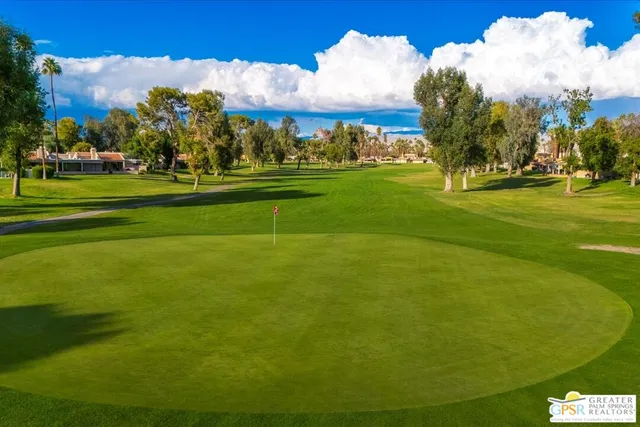 a view of a golf course