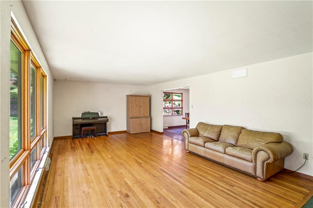 118 Old Oak Road Canonsburg, PA 15317 - Photo 3 of 25 25x14- Huge living room contains beautiful, original hardwood floors.