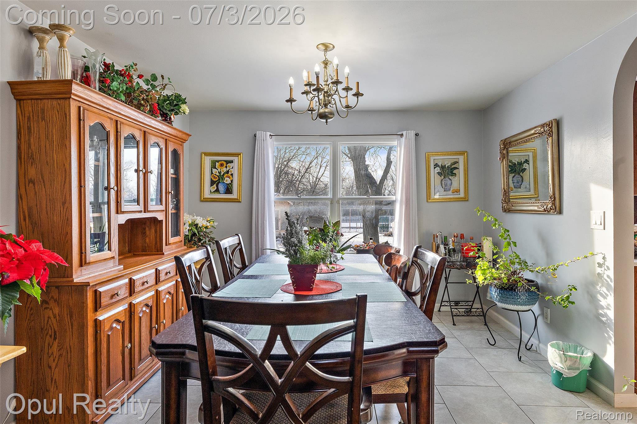 8855 Gross Road Dexter, MI 48130 - Photo 23 of 53 Dining area with neutral wall color and tile flooring