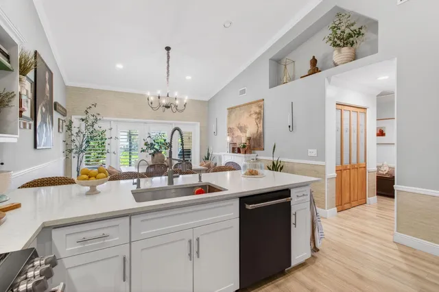a bedroom with furniture and a window