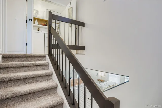 a view of an entryway with a garden