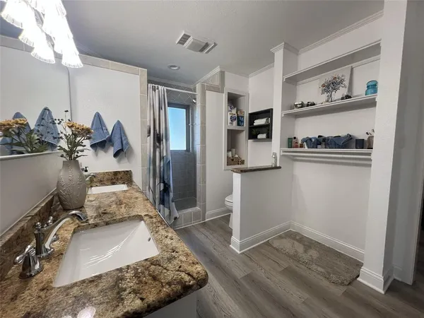 a room with storage and utility