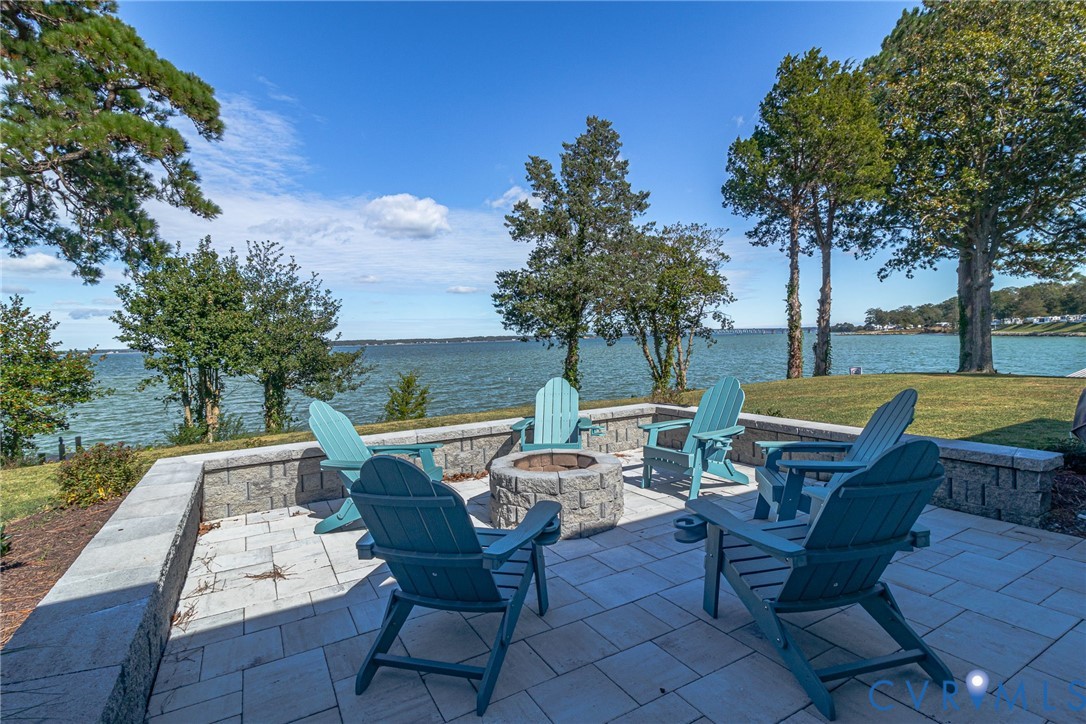 560 Eubank Landing Road Topping, VA 23169 - Photo 31 of 50 Fire pit on back patio with views!