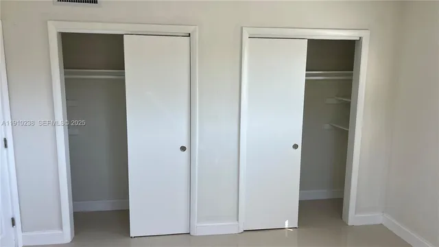 a view of an empty room