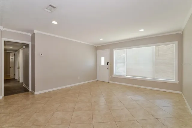 a view of an empty room