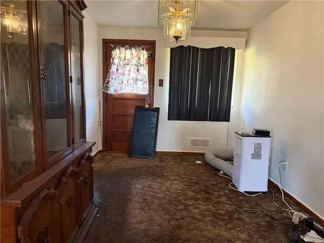 a view of an front door