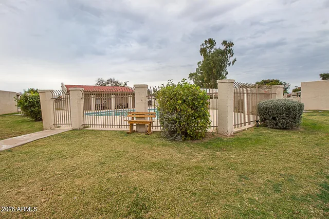 a house with a garden in front of it