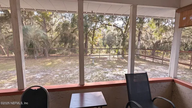 a view of a door of the house