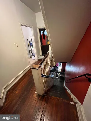 a bathroom with sink and mirror