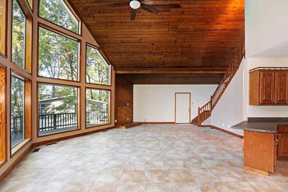 5973 Henry Road Athens, AL 35611 - Photo 7 of 29 Reverse View of Living Room - Showing the stairs to the second level which houses a bedroom and full bath.