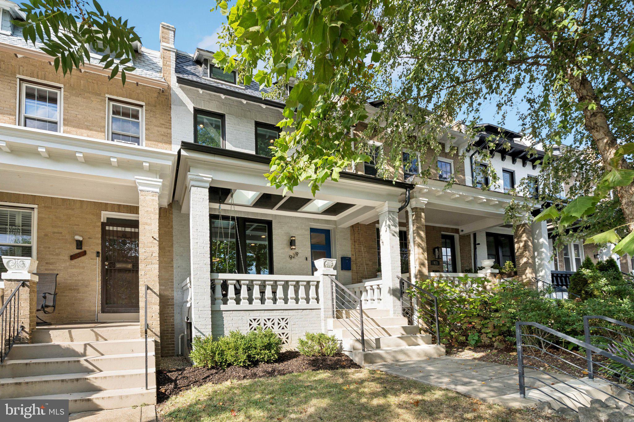 929 Quincy Street Northwest Washington, DC 20011 - Photo 2 of 37 front view of a house with a small yard