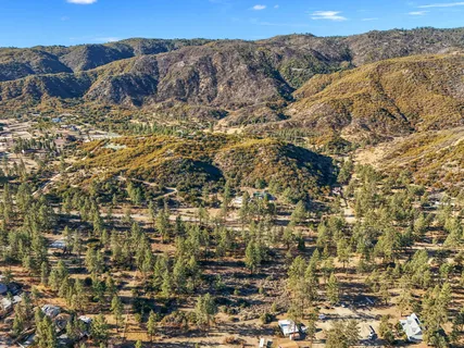 a view of city and mountain