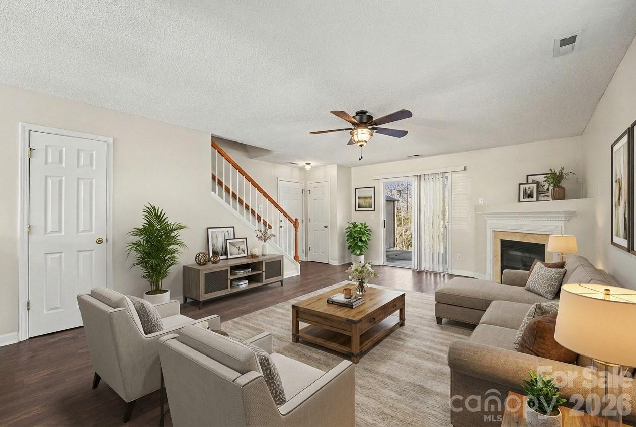 534 Canopy Court Clover, SC 29710 - Photo 5 of 16 a living room with furniture and a fireplace