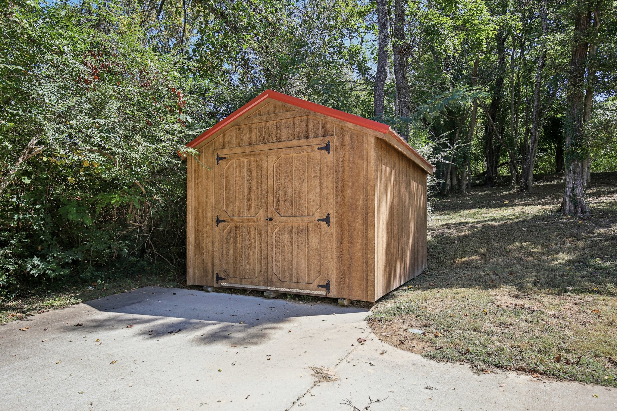 1122 Taylortown Road White Bluff, TN 37187 - Photo 53 of 56 a small barn in front of a yard with wooden fence